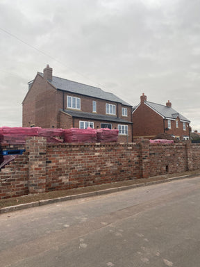 Reclaimed Common Blend Brick Wall, Worksop, Nottinghamshire - Reclaimed Brick Company