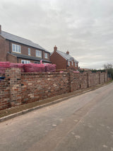 Reclaimed Common Blend Brick Wall, Worksop, Nottinghamshire - Reclaimed Brick Company