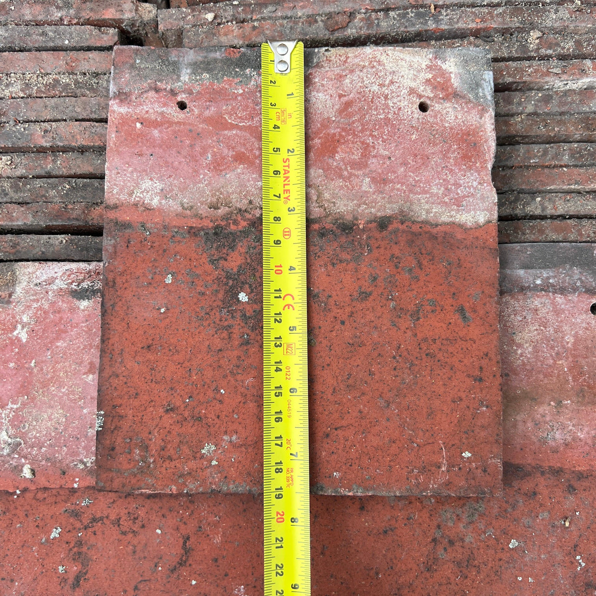 7.5” x 6.5” Dreadnought Red Eave Tiles - Reclaimed Brick Company