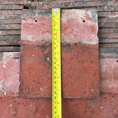 7.5” x 6.5” Dreadnought Red Eave Tiles - Reclaimed Brick Company