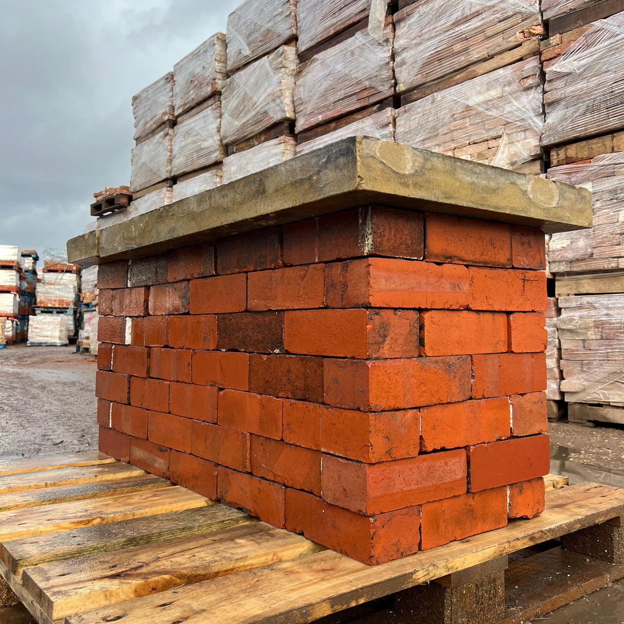 Reclaimed Flat Wall Coping Stones - Reclaimed Brick Company