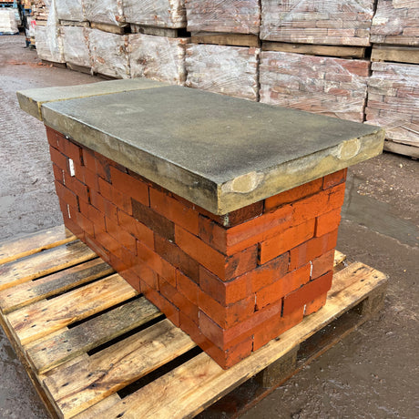 Reclaimed Flat Wall Coping Stones - Reclaimed Brick Company