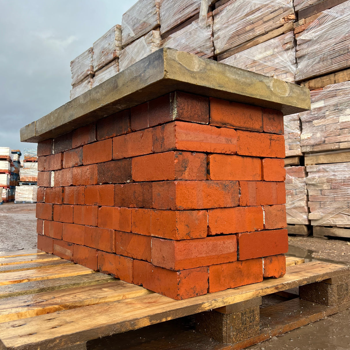 Reclaimed Flat Wall Coping Stones - Reclaimed Brick Company