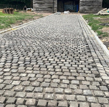 Reclaimed Granite Stone 4” x 4" Cube Cobbles / Setts - Reclaimed Brick Company