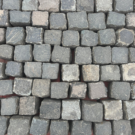 Reclaimed Granite Stone 4” x 4" Cube Cobbles / Setts - Reclaimed Brick Company