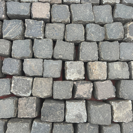 Reclaimed Granite Stone 4” x 4" Cube Cobbles / Setts - Reclaimed Brick Company