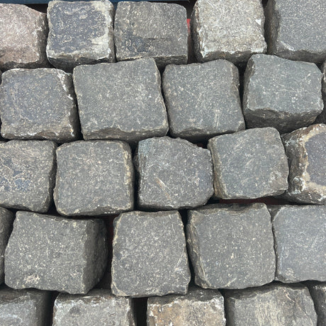 Reclaimed Granite Stone 4” x 4" Cube Cobbles / Setts - Reclaimed Brick Company