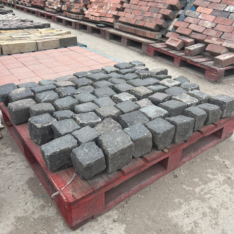 Reclaimed Granite Stone 4” x 4" Cube Cobbles / Setts - Reclaimed Brick Company