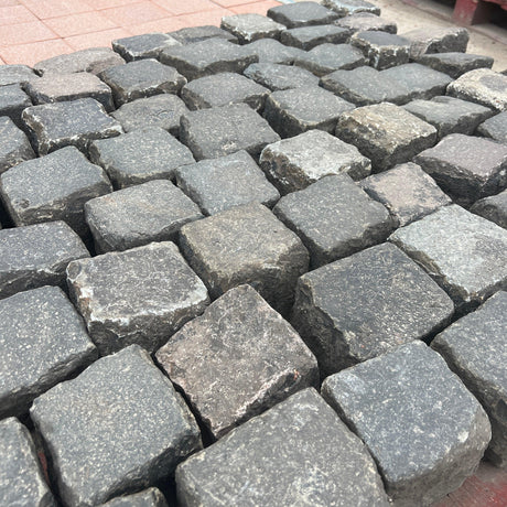 Reclaimed Granite Stone 4” x 4" Cube Cobbles / Setts - Reclaimed Brick Company