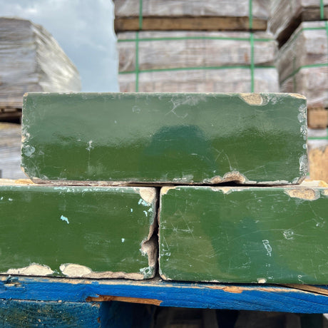 Reclaimed Green Glazed Tile Brick