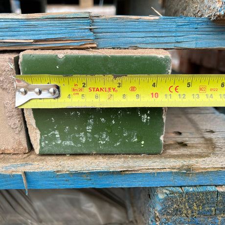 Reclaimed Green Glazed Tile Brick