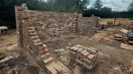 Reclaimed Handmade Bricks Garden Wall, Hertfordshire - Reclaimed Brick Company