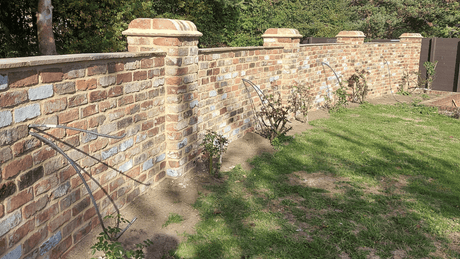 Reclaimed Handmade Bricks Garden Wall, Hertfordshire - Reclaimed Brick Company