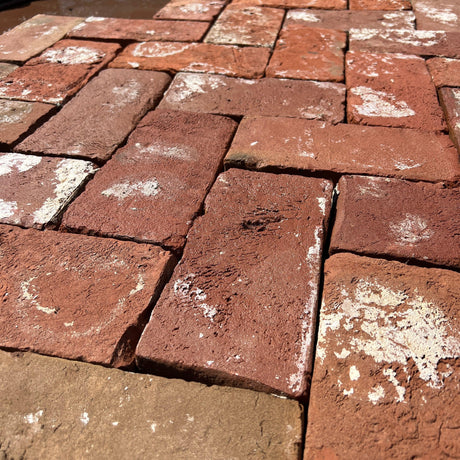 Red Handmade Clay Paving Brick Paver - Reclaimed Brick Company