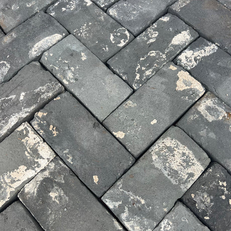 Reclaimed Handmade Grey Paving Brick Paver | Pack of 400 Pavers | Free Delivery - Reclaimed Brick Company