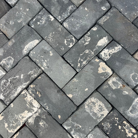 Reclaimed Handmade Grey Paving Brick Paver | Pack of 400 Pavers | Free Delivery - Reclaimed Brick Company