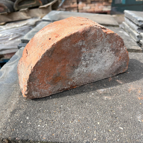 Reclaimed Half Round Moon Coping Bricks - Reclaimed Brick Company