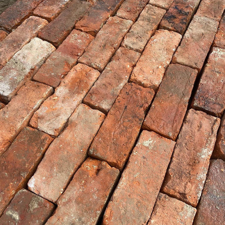 Reclaimed Handmade Orange Clay Bricks | Pack of 250 Bricks - Reclaimed Brick Company