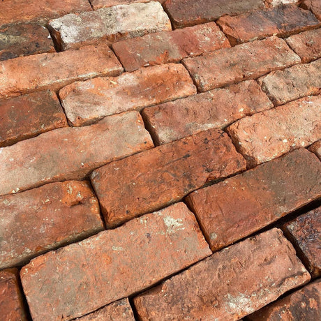 Reclaimed Handmade Orange Clay Bricks | Pack of 250 Bricks - Reclaimed Brick Company