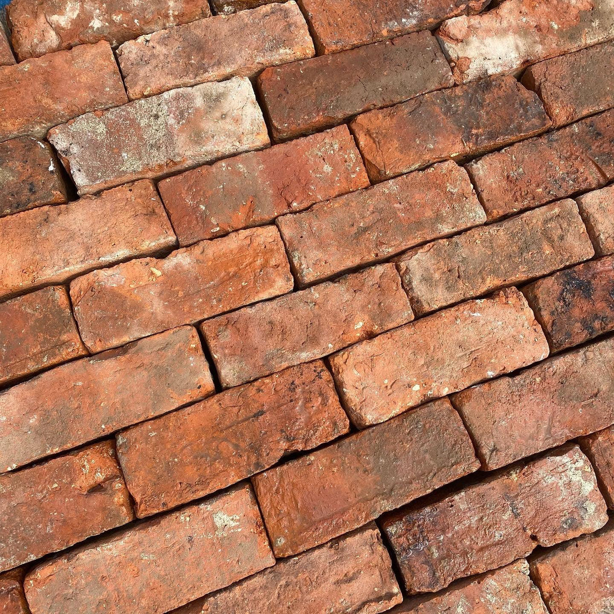 Reclaimed Handmade Orange Clay Bricks | Pack of 250 Bricks - Reclaimed Brick Company
