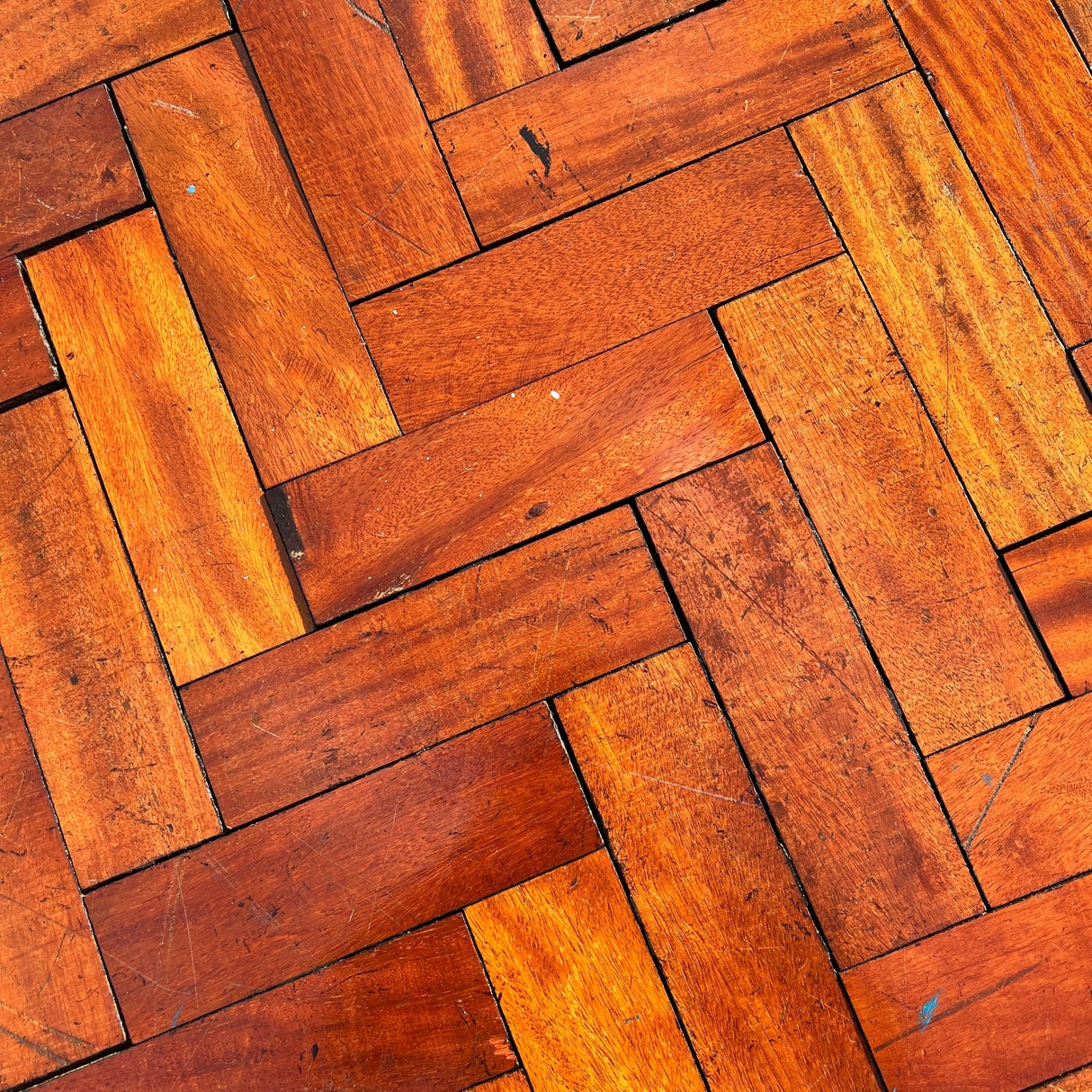 Reclaimed Hardwood Parquet Flooring - (Uncleaned) - Reclaimed Brick Company