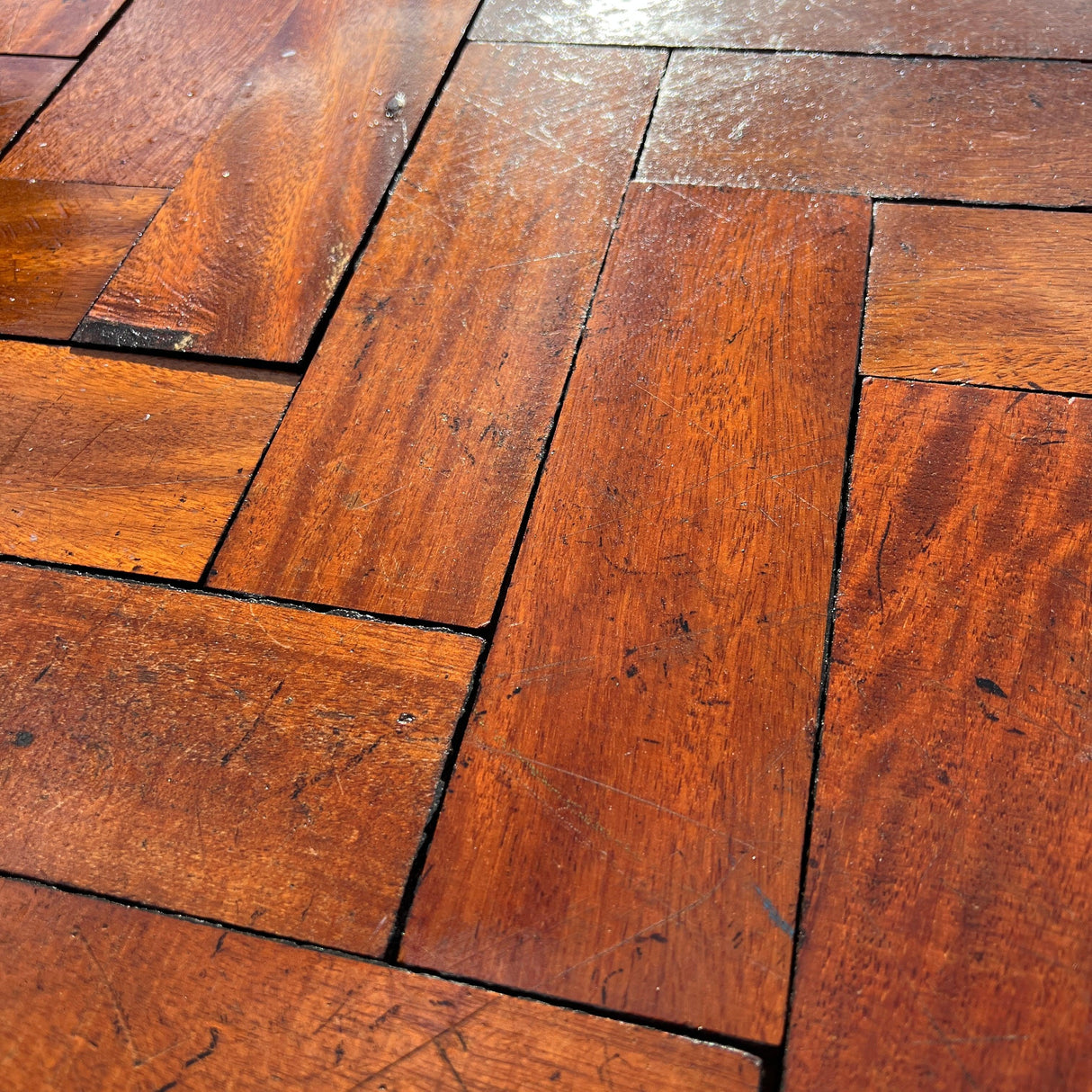 Reclaimed Hardwood Parquet Flooring - (Uncleaned) - Reclaimed Brick Company