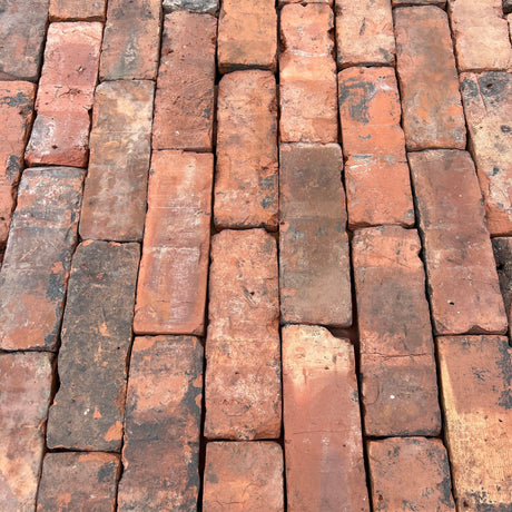 Reclaimed Industrial Blend Brick Slips / Tiles - Reclaimed Brick Company