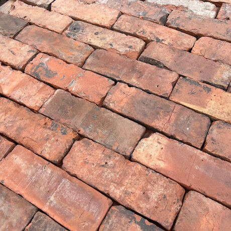 Reclaimed Industrial Blend Brick Slips / Tiles - Cut From Real Reclaimed Bricks - Reclaimed Brick Company