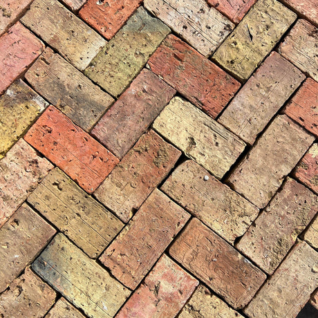 Reclaimed London Yellow Multi Clay Paving Bricks - Reclaimed Brick Company