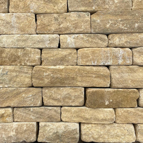 Reclaimed Natural Stone Buff Yorkshire Building Stone - 4” Bed - Bulk Bags - Reclaimed Brick Company
