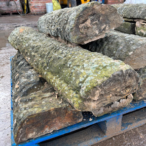 Reclaimed Natural Stone Saddle Back / Half Round Wall Coping - Reclaimed Brick Company