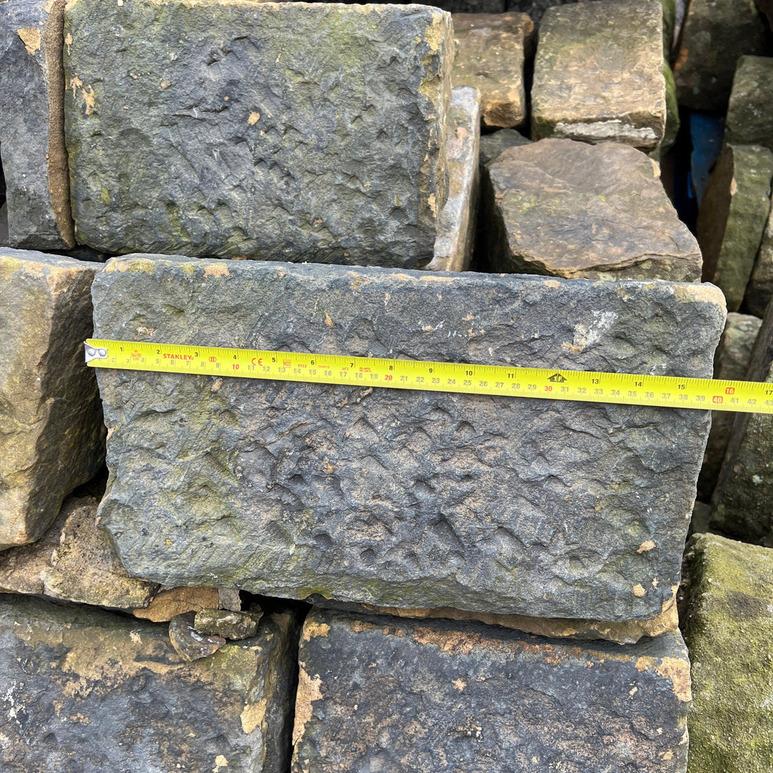 Reclaimed Natural Stone Triangle Wall Coping | Stone Coping – Reclaimed ...