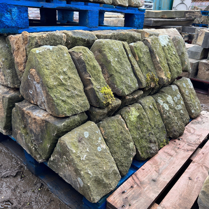 Reclaimed Natural Stone Triangle Wall Coping | Stone Coping – Reclaimed ...