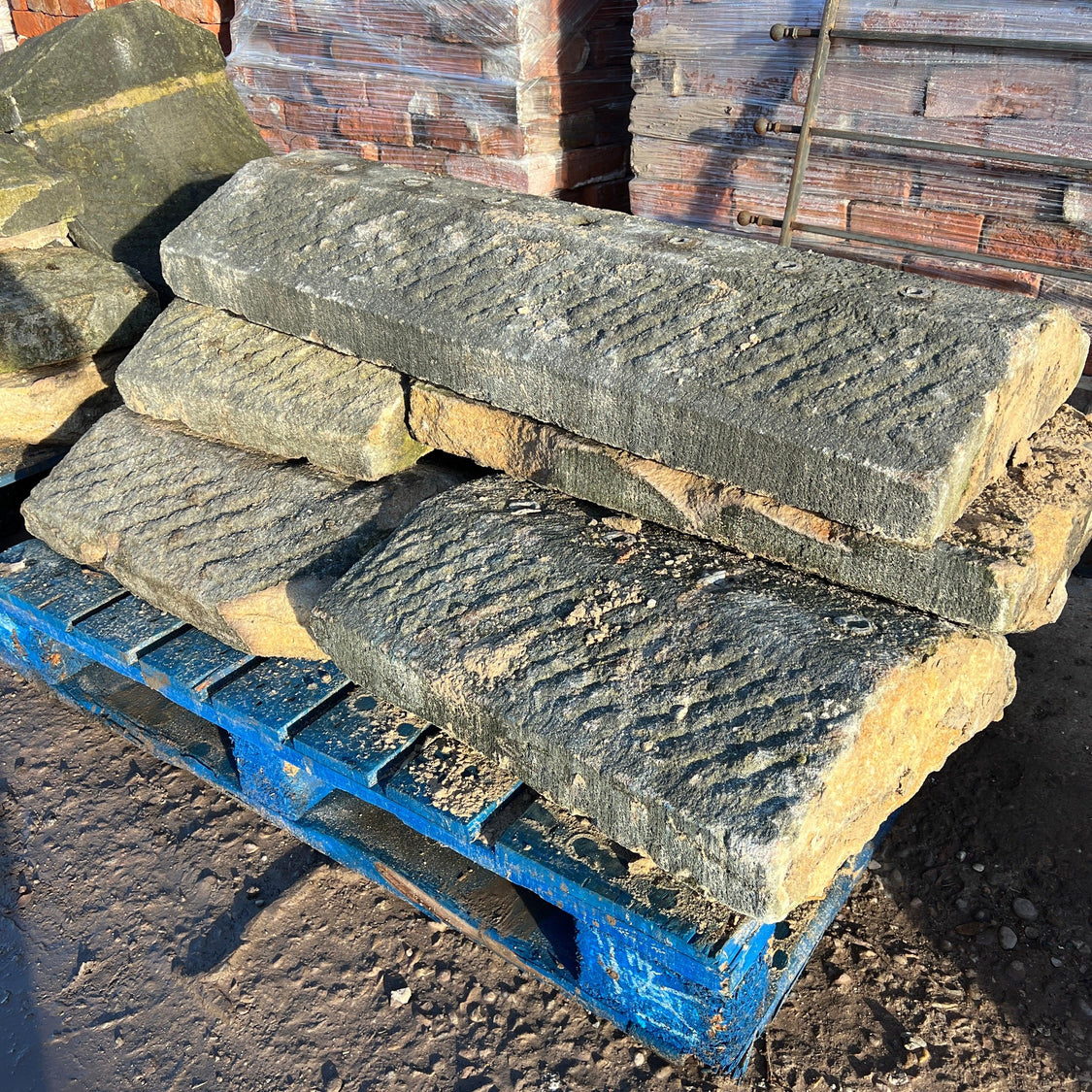 Reclaimed Natural Stone Wall Coping | Reclaimed Brick – Reclaimed Brick ...