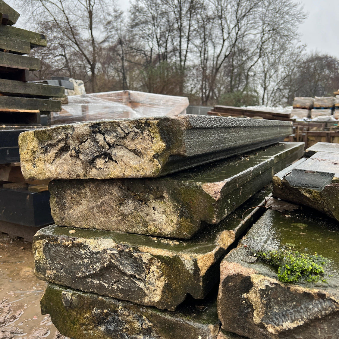 Rusticated Coping Stones Reclaimed Natural Stone Wall Coping | Stone Coping | Wall Coping ...