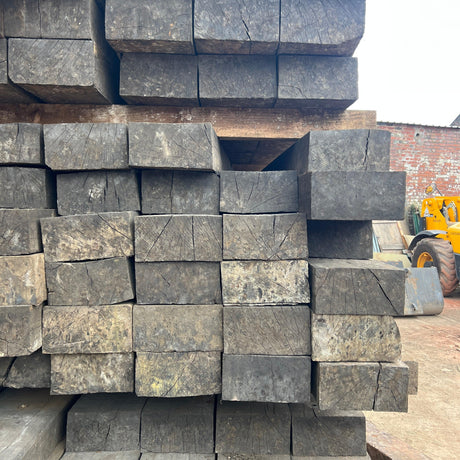 Reclaimed Oak Timber Railway Sleeper - Grade AA - 8.5ft - Reclaimed Brick Company