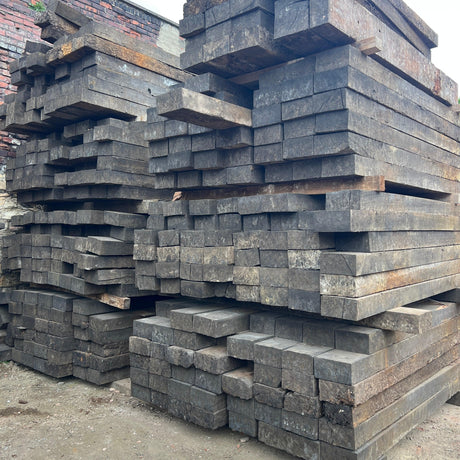 8.5ft Oak Timber Railway Sleeper - Reclaimed Brick Company