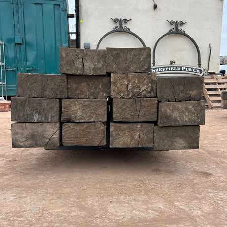 Oak Timber Railway Sleeper - Pack of 14 - Reclaimed Brick Company