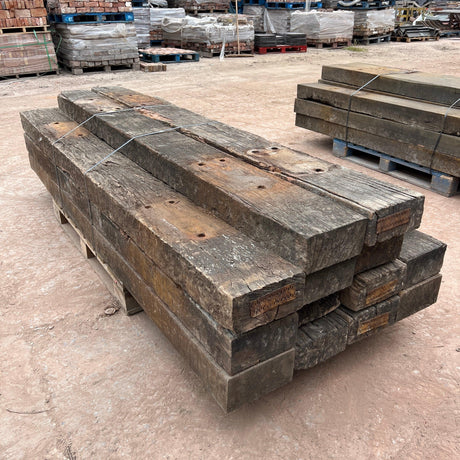 Oak Timber Railway Sleeper - Grade B - Reclaimed Brick Company