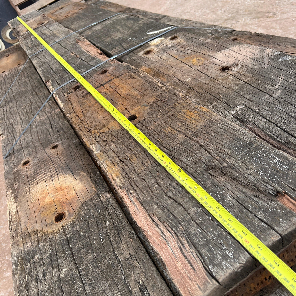 Reclaimed Hardwood Timber Railway Sleeper - Bulk Pack of 14 – Reclaimed ...