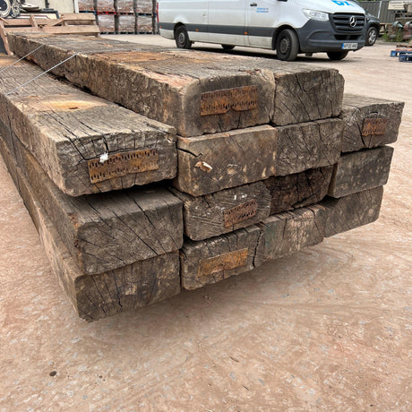 Reclaimed Oak Timber Railway Sleeper - Grade B - Reclaimed Brick Company