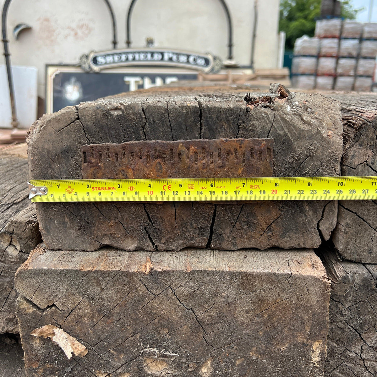 Reclaimed Hardwood Timber Railway Sleeper - Bulk Pack of 14 – Reclaimed ...