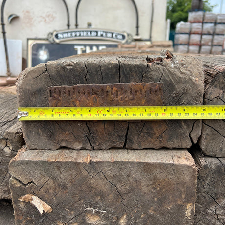 8.5ft Oak Timber Railway Sleeper - Grade B - Reclaimed Brick Company