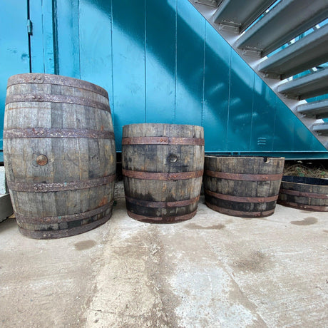 Reclaimed Oak Whiskey Barrel - 1/4 Size - Reclaimed Brick Company