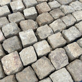 Reclaimed Pale Granite Cobbles 4” x 4” Cubes - Reclaimed Brick Company