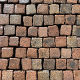 Reclaimed Pink 4” x 4” Cube Granite Cobble Setts - Bulk Bag - Reclaimed Brick Company