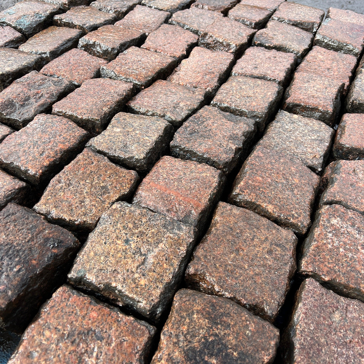 Reclaimed Pink Granite Cobble Cubes - Reclaimed Brick Company