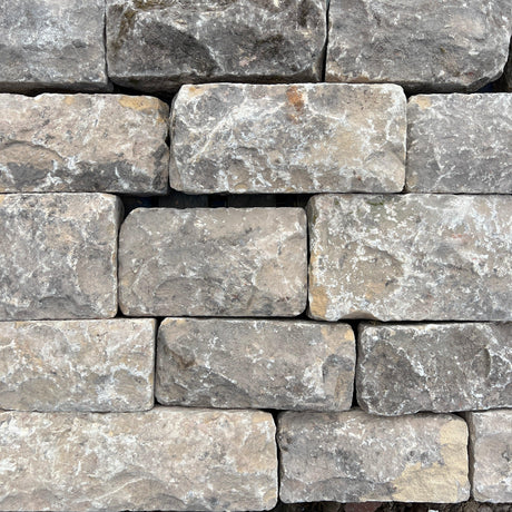 Reclaimed Pitched Face Building Stone - Backed Off - Reclaimed Brick Company
