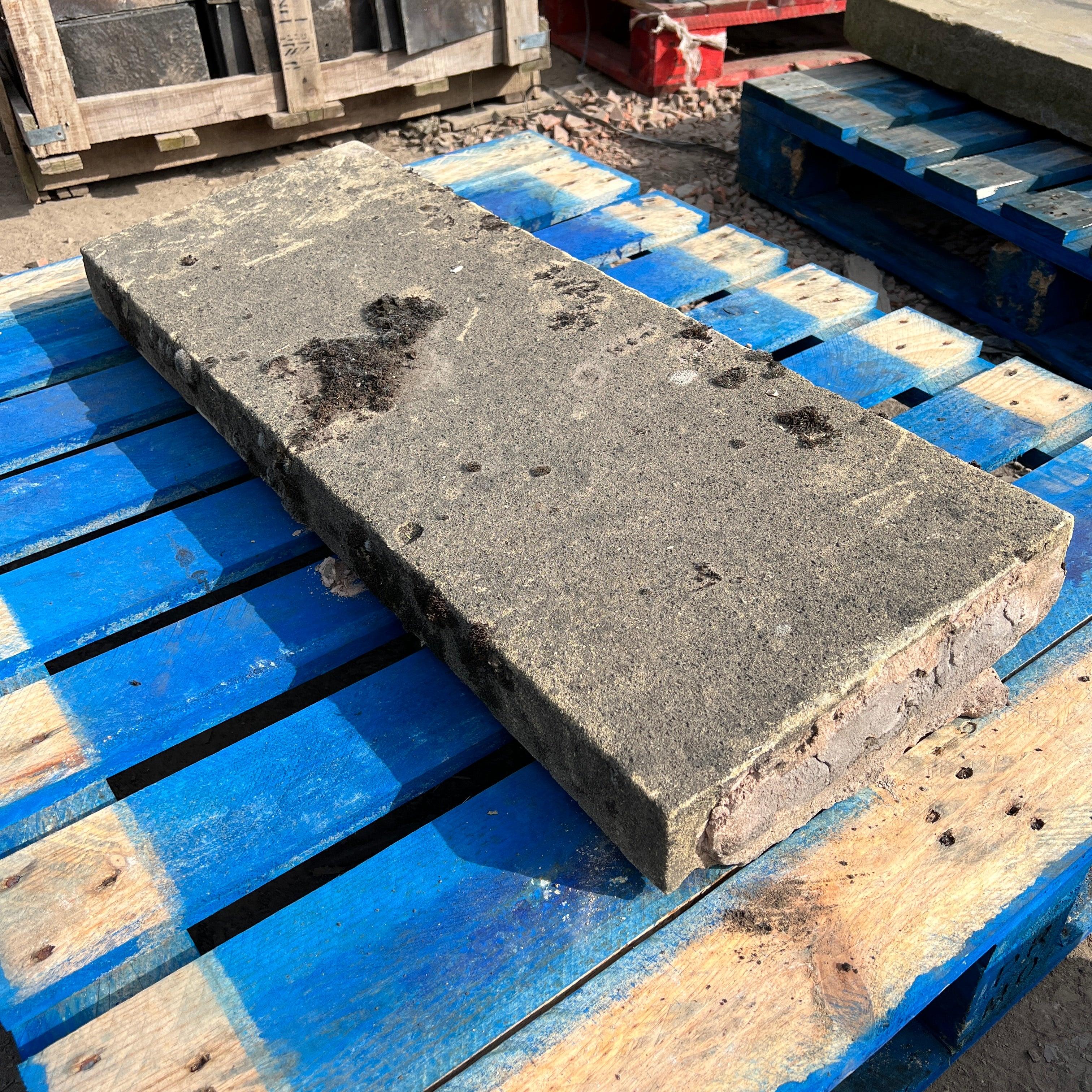 Angled clearance concrete blocks