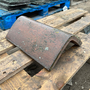 Reclaimed Red Clay Roof Ridge Tile - Reclaimed Brick Company